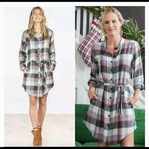 Matilda Jane " Coming to Town"  Plaid Christmas dress